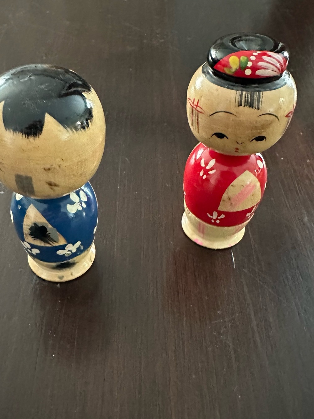 Hand-Painted Wooden Kokeshi Nesting Dolls Set - Multicolor - Picture 10 of 11